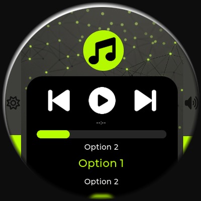 VarAudio display — music mode