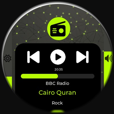 VarAudio display — radio mode